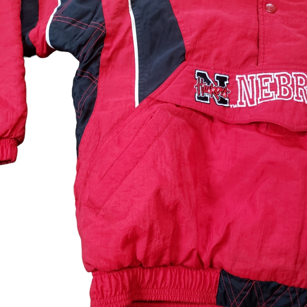 Nebraska Huskers Jacket Vintage Starter Pullover Collegiate Winter Coat Retro M - Picture 10 of 15